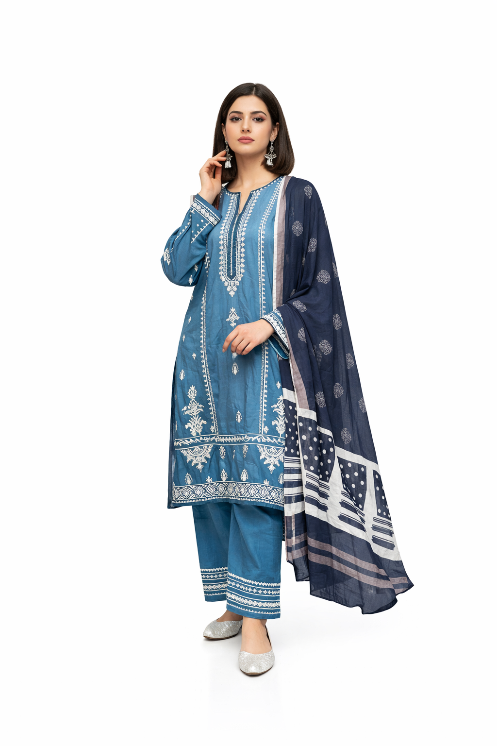 Lilac Embroidered Lawn 3‑Piece Suit | Premium Summer Collection 2026